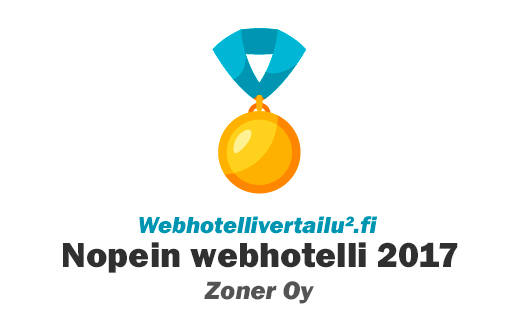 nopein webhotelli 2017 Zoner Oy